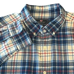 Vineyard Vines Performance Classic Fit‎ Long Sleeve Shirt Mens XXL Plaid